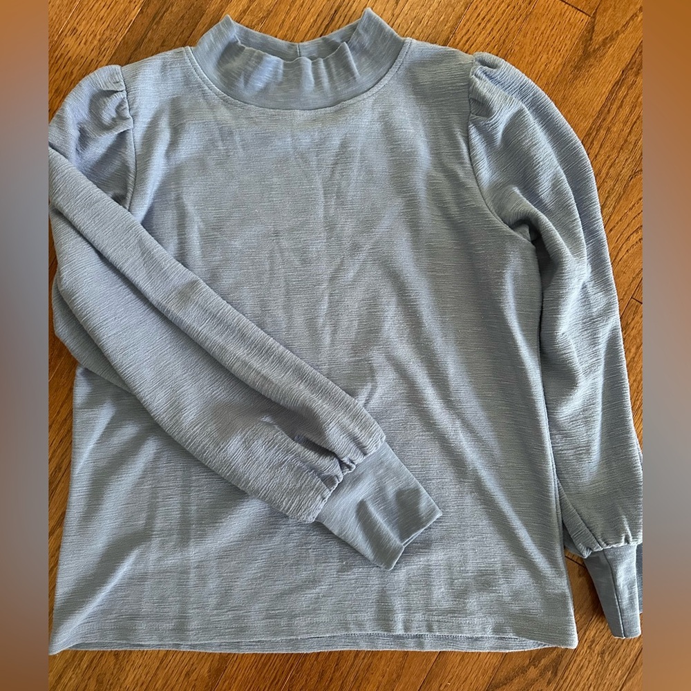 LOFT Medium Blue Mockneck Sweater